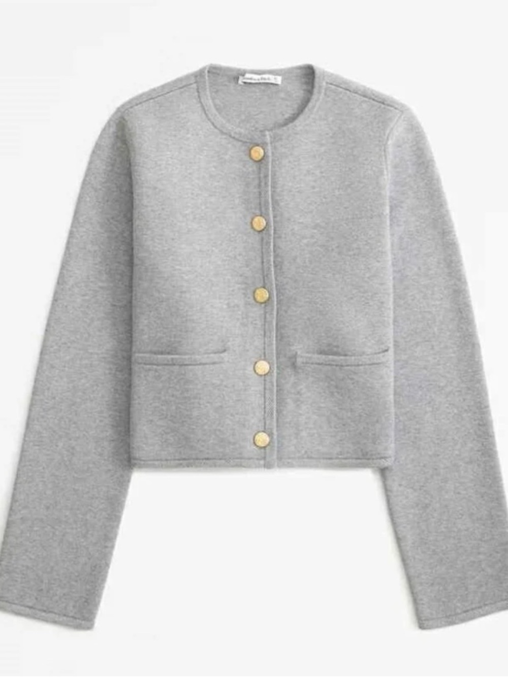 NEW Abercrombie & Fitch Grey Button Front Cardigan